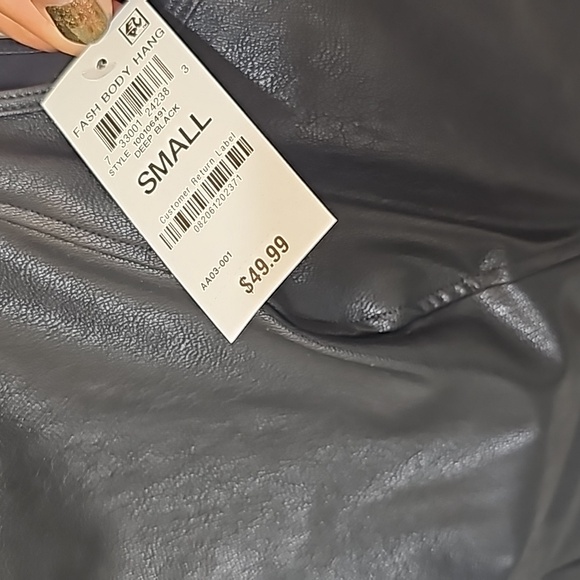 NWT! Vegan Leather Bodysuit - Picture 4 of 6